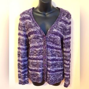 🌟Northern Reflections Purple Cardigan Size Small